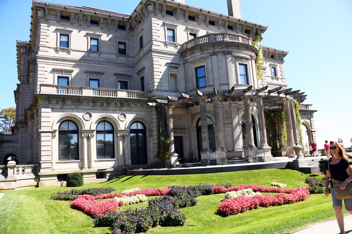 271 The Breakers Mansion is the 70-room summer estate of Cornelius Vanderbilt II of the New York Central Railroad fortune..jpg